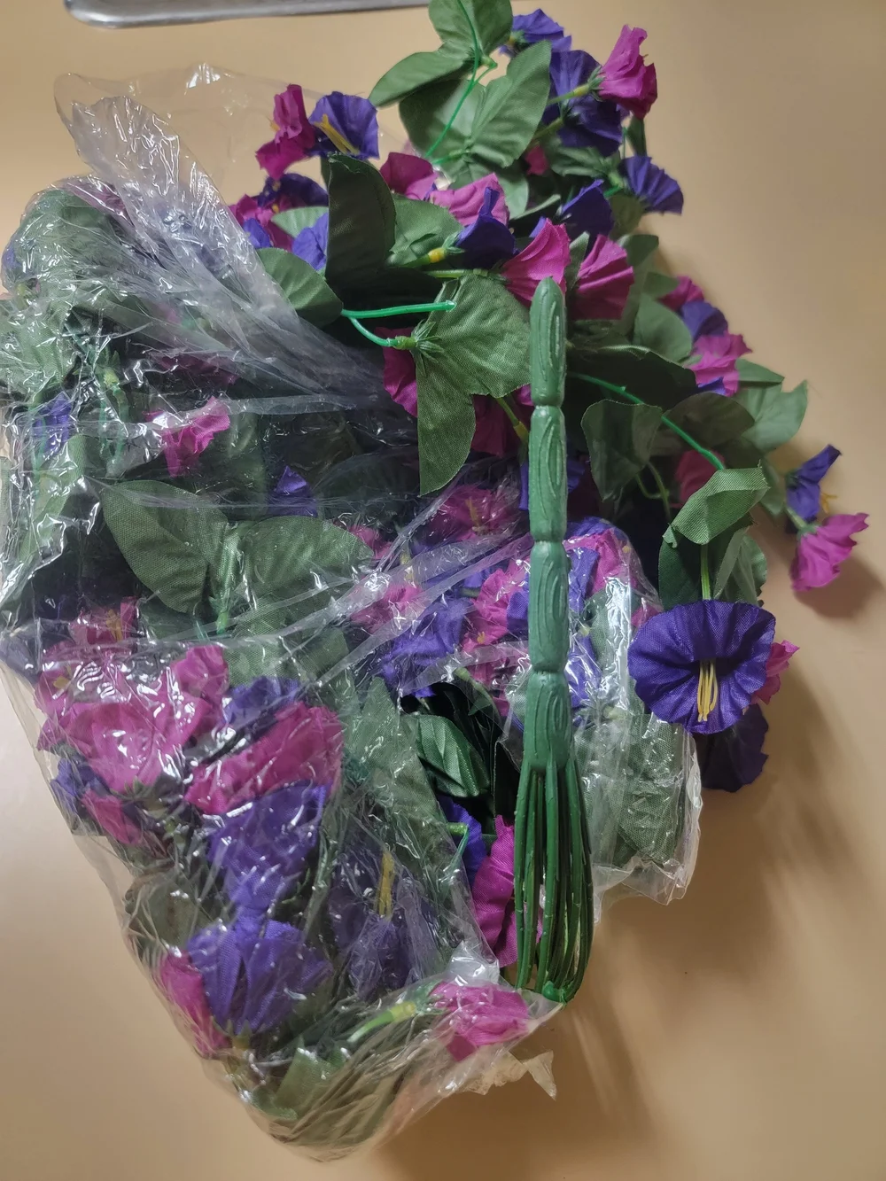 Artificial Flower Garland - Purple & Magenta Floral Party Decor